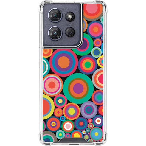 Psychedelic Circles Moto G Power 5G (2025) Clear Case